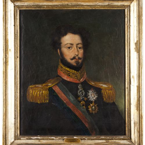 John Simpson Atribb. (1782-1847) A portrait of King Pedro IV of Portugal
Oil on &hellip;
