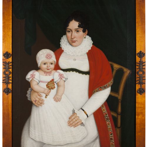 José Ignácio de Sampaio (XVIII/XIX) A woman and child
Oil on canvas

With inscri&hellip;