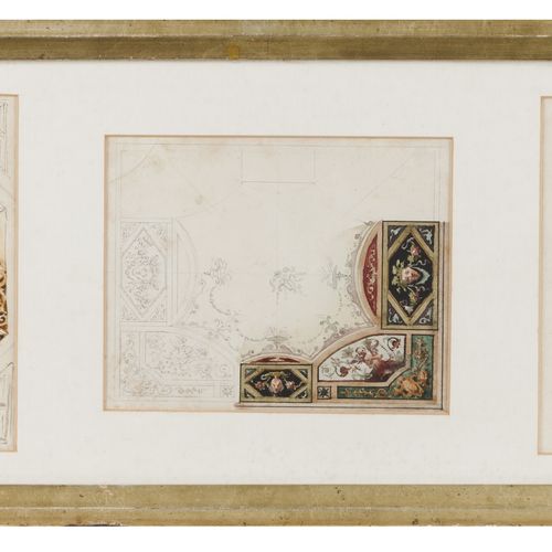 Null French school, 19th century
A set of eleven drawings depicting decorative d&hellip;