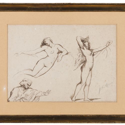 José António Correia (1822-1896) A study
Ink on paper drawing

Signed

27x38,5 c&hellip;