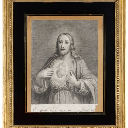 Null The Sacred Heart of Jesus
Black ink on paper print

After Pompeo Batoni (17&hellip;