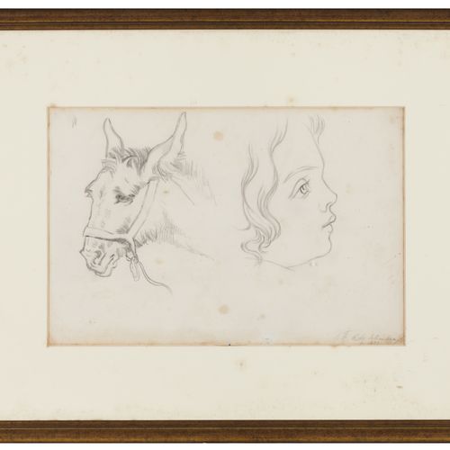 Null Portuguese school, 19th century
A study with donkey's and child's head

Cha&hellip;