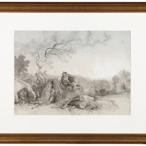 Null European school
Country landscape with figures and animals

Charcoal drawin&hellip;