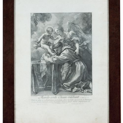 Null 基督儿童向帕多瓦的圣安东尼显现
纸上黑色印刷品

根据Carlo Maratta（1625-1713）的原作，由Robert van Audenaer&hellip;