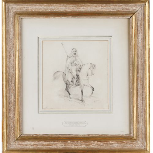 Visconde de Meneses (1820-1878) Un cavalier d'Arad
Dessin au crayon sur papier

&hellip;