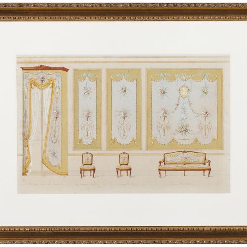 Null French school, 19th century
A set of eleven drawings depicting decorative d&hellip;