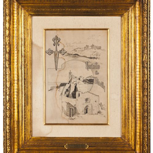 Enrique Casanova (1850-1913) Palmela的城堡
纸上水墨画

已签名

(污渍)



33x22,5 cm