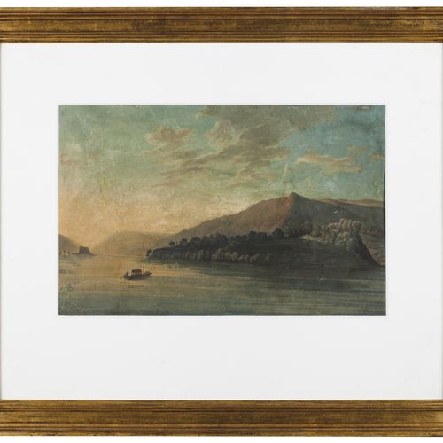 Null Scuola europea, XIX secolo
Una vista del fiume

Guazzo su carta

(difetti)
&hellip;