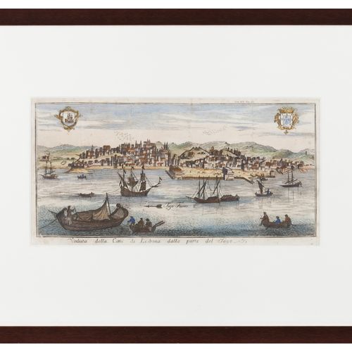 Null "Veduta della cità di Lisbona dalla parte del tago"
纸上彩色印刷品

约。1745

16,5x3&hellip;