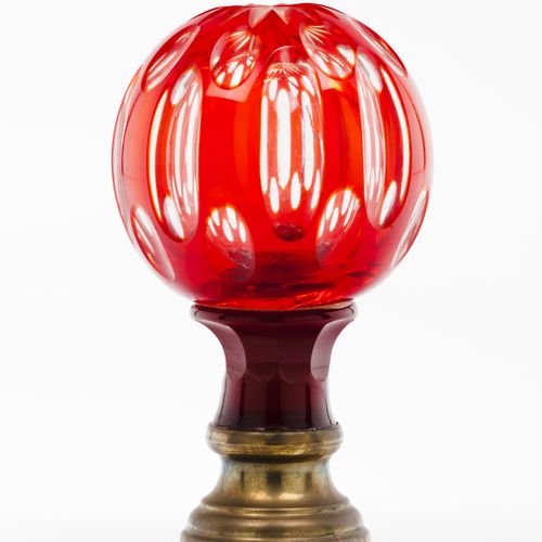 Null A staircase finial
Mirrored red glass

Metal fitting

Possibly Baccarat or &hellip;