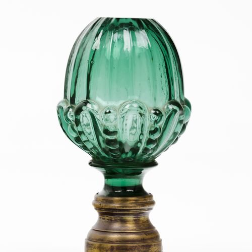Null A staircase finial
Moulded green glass

Metal fitting

Possibly Baccarat or&hellip;