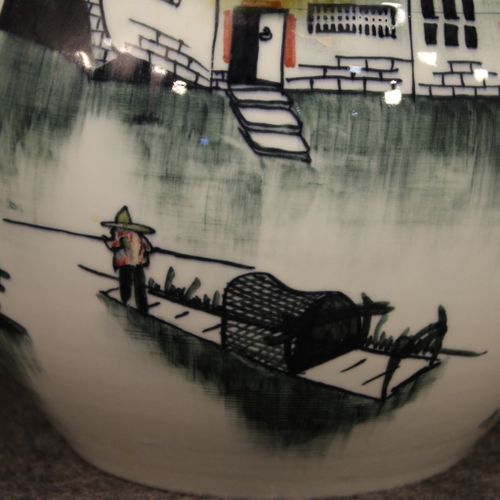 Null Chinesische Vase aus dem frühen 21. Jahrhundert. Jingdezhen Keramik Werk vo&hellip;
