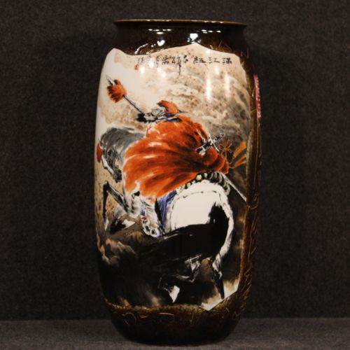 Null Chinesische Vase aus dem frühen 21. Jahrhundert. Jingdezhen Keramik Werk gl&hellip;