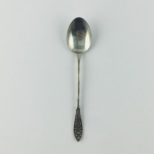 Juego de cucharitas en plata Set of twelve coffee spoons in silver 925 chiseled &hellip;
