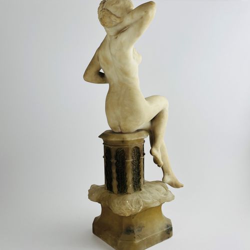 Escultura orientalista art decó Escultura orientalista art decó en alabastro. "D&hellip;
