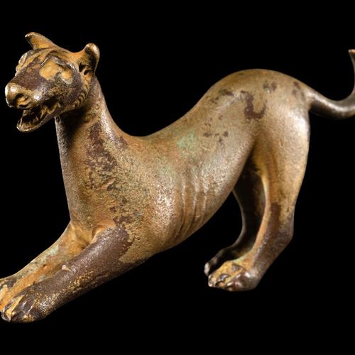 Null Ancient Bronze figure of a romping dog, Roman Empire, circa 1st Century B.C&hellip;