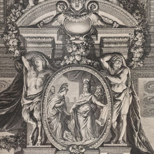 Réparation de l’attentat des Corses. 1666.No 19 Dipinto da Ch. Le Brun (1619 - 1&hellip;