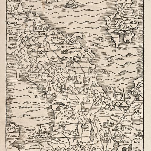 Munster Sebastian 来自意大利，有科西嘉岛。与科西嘉岛同属意大利的一部分。 22,5 x 17.

可能是1572年，载于《世界地图》。第I 5&hellip;