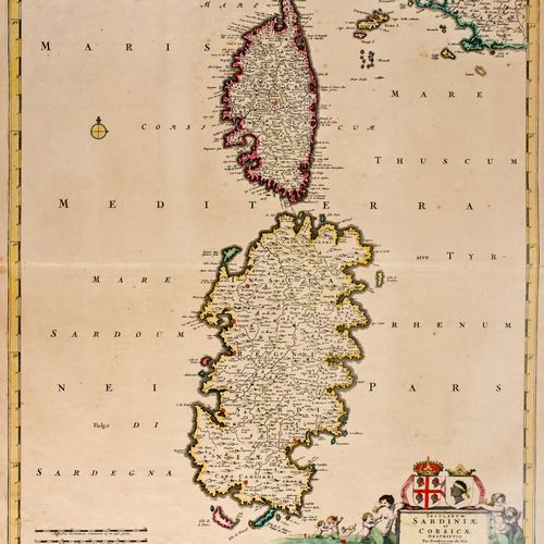 Wit, Frédéric de et Mortier Pierre Insularrum Sardiniae et Corsicae descriptio…1&hellip;
