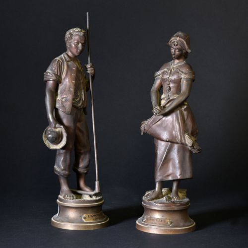 Null Adrien Etienne GAUDEZ (1845-1902)

Paire de statuettes en bronze intitulées&hellip;