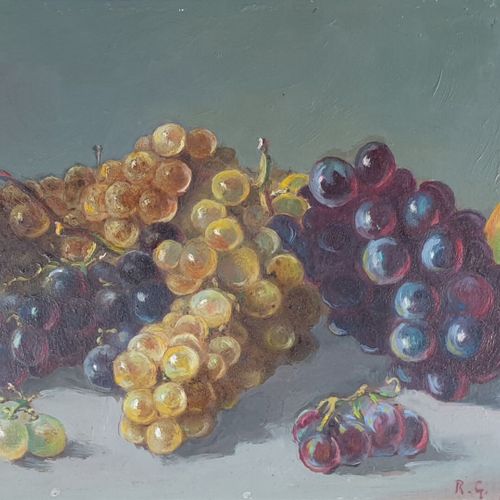 Null Ecole Française du XIXe siècle

Nature morte aux raisins, monogrammée R.G e&hellip;