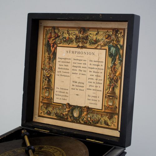 Null Carillon a disco, a doppio pettine Symphonion, in una custodia di legno con&hellip;