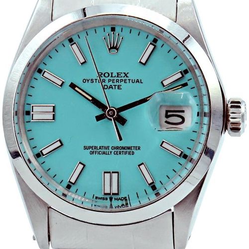 Watches ROLEX Oyster Perpetual Date. Référence 1500. Numéro de série 27XXXXX. Ca&hellip;