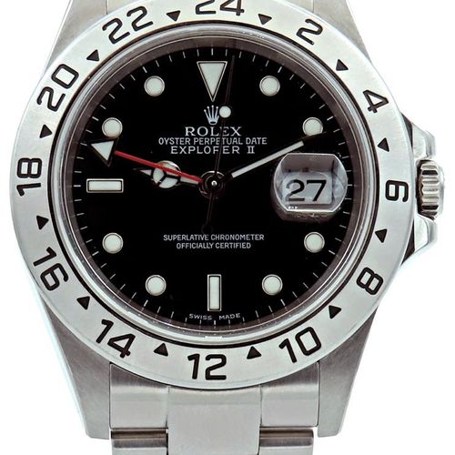 Watches ROLEX Explorer II. Référence 16570 Cal. 3185, automatique. Numéro de sér&hellip;