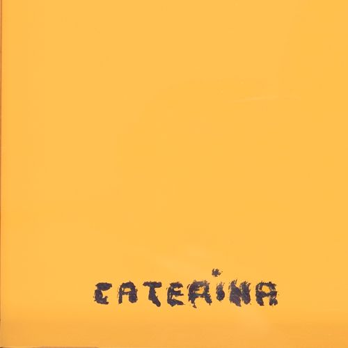 Dario CATERINA (1955) Portrait d’homme sur fond jaune Acrylique sur toile Signé &hellip;