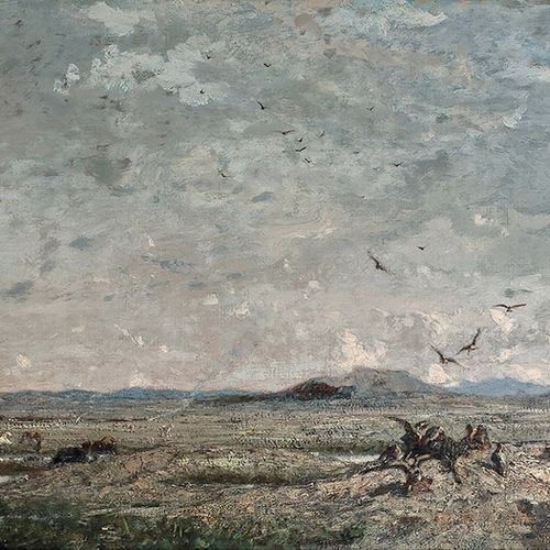 Null Eugène FROMENTIN (1820-1876)
Le désert, 1850
Huile sur toile
Signé et daté &hellip;