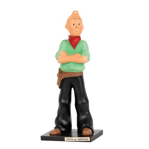 Hergé : LEBLON-DELIENNE : Tintin 15 cm, cowboy (57), Tintin en Amérique, 1994, n&hellip;