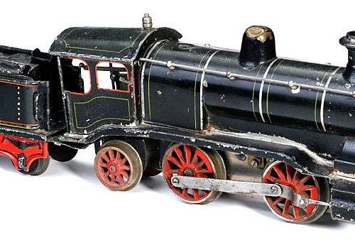 MARKLIN Steam Locomotive No. D1021/3393 Gauge I, c. 1910 Clockwork for drive and&hellip;
