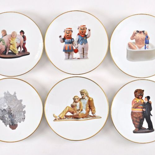 KOONS Jeff (1955) Banalities Series, 2013
Céramique émaillée, ensemble de 6 assi&hellip;