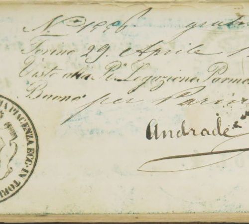 Null Passeport. Ancien passeport datant de 1863 de Mr. Charles Roe négociant à L&hellip;