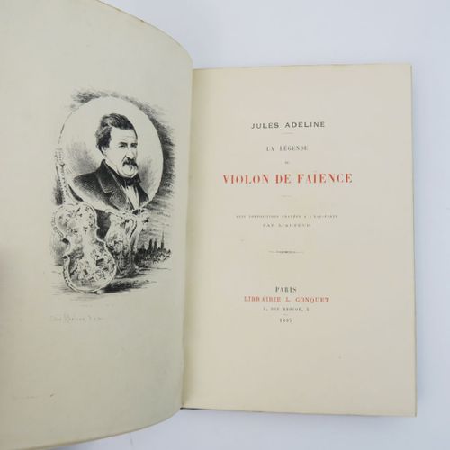 Null 阿德兰（儒勒）。La Légende du violon de faïence.巴黎，L. Conquet 出版社，1895 年。
In-8, tur&hellip;