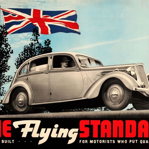 Unknown Affiche Ancienne Affiche publicitaire originale pour The Flying Standard&hellip;