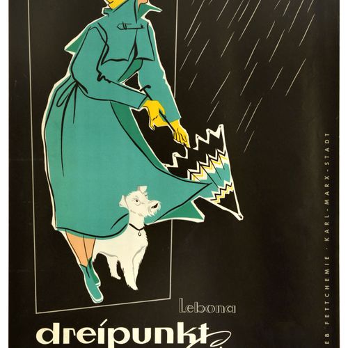 Unknown Affiche Ancienne Affiche publicitaire originale d'époque pour la crème v&hellip;