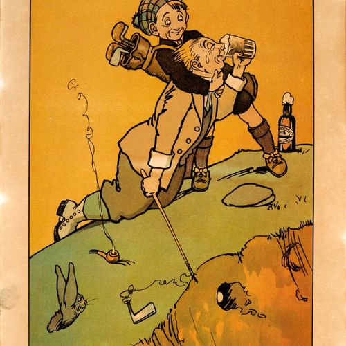 George E. Studdy Affiche Ancienne Affiche publicitaire originale pour une boisso&hellip;