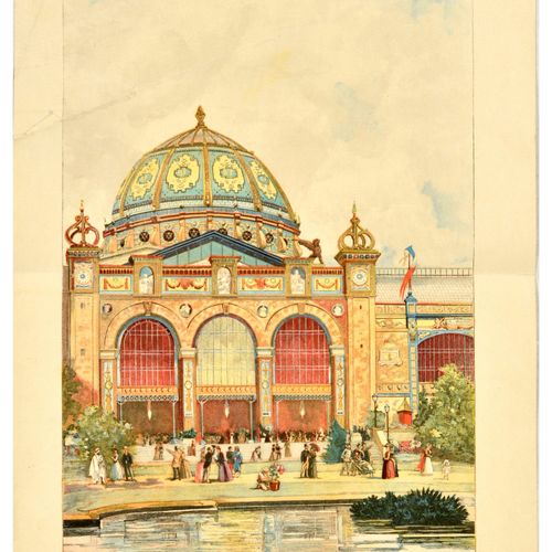 Unknown Affiche Ancienne Affiche publicitaire originale pour l'Exposition Univer&hellip;