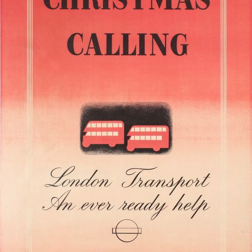 Tom Eckersley Affiche Ancienne Original vintage travel advertising poster - Chri&hellip;