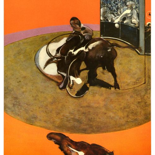 Francis Bacon Affiche Ancienne Affiche publicitaire originale pour une expositio&hellip;