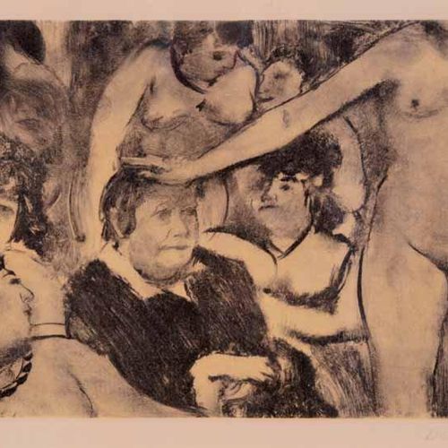 DEGAS Edgar (1834-1917) Fac-similé format 12 x 16 cm PETITE FÊTE DE LA PATRONNE &hellip;