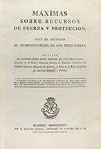 Null 1785.书籍：（罗）。Covarrubias, Joseph: máximas sobre recursos de fuerza y protecc&hellip;