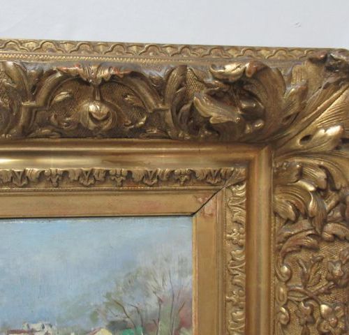 ABEL TRUCHET (1857 1918) "Paysage" Huile sur toile. SBD, datée 1893. 33 x 53 cm &hellip;
