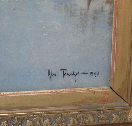 ABEL TRUCHET (1857 1918) "Paysage" Huile sur toile. SBD, datée 1893. 33 x 53 cm &hellip;