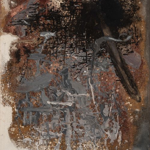 BRAM BOGART (1921 2012) Cléopâtre, 1957 Huile et technique mixte sur toile. Sign&hellip;