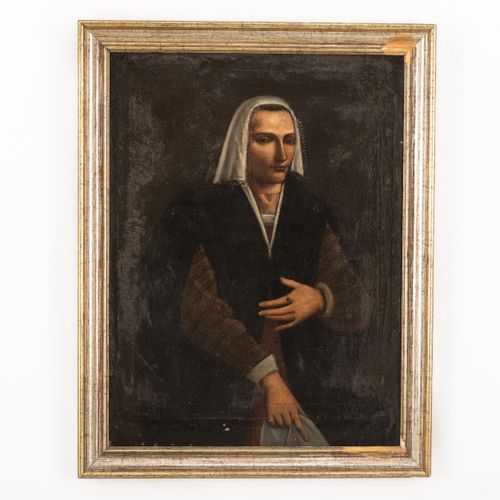 PITTORE FIORENTINO DEL XVII SECOLO 一位女士的肖像
布面油画，100X75厘米

出处：
Conte Bracanzani, &hellip;
