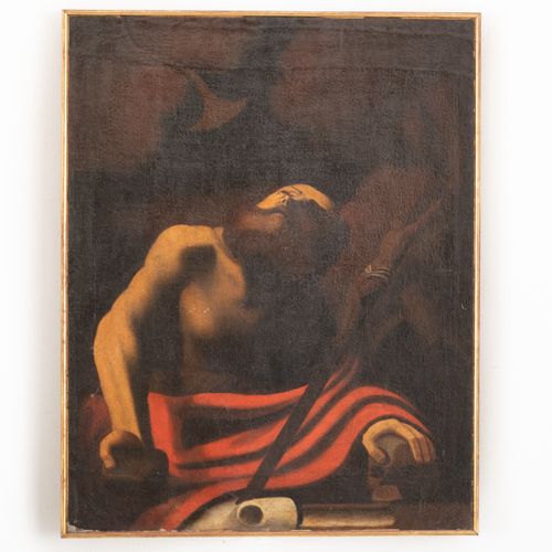PITTORE DEL XVII SECOLO Heiliger Hieronymus
Öl auf Leinwand, 100,5X79,5 cm