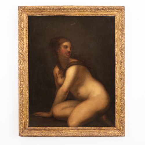 PITTORE DEL XVII SECOLO Nymphe
Huile sur toile, 109X86 cm