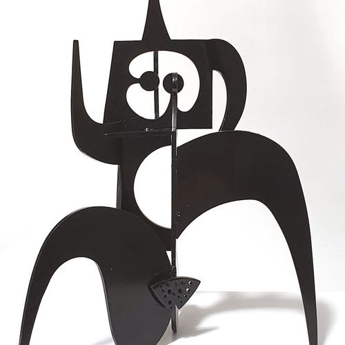Philippe HIQUILY (1925-2013) Marathonienne, 2019
浇铸金属的雕塑，涂成黑色。
签名。
来自1000个版本。
高_&hellip;